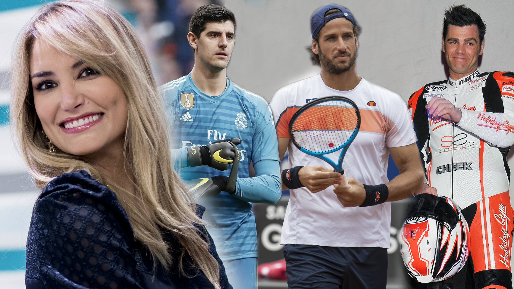 Entre las exparejas de Carrillo están Fonsi Nieto y Feliciano López. Actualmente está junto a Courtois.