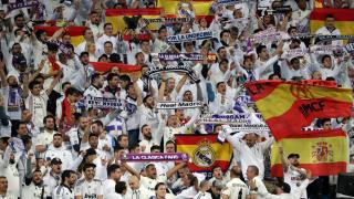 The stands of Real Madrid fans
