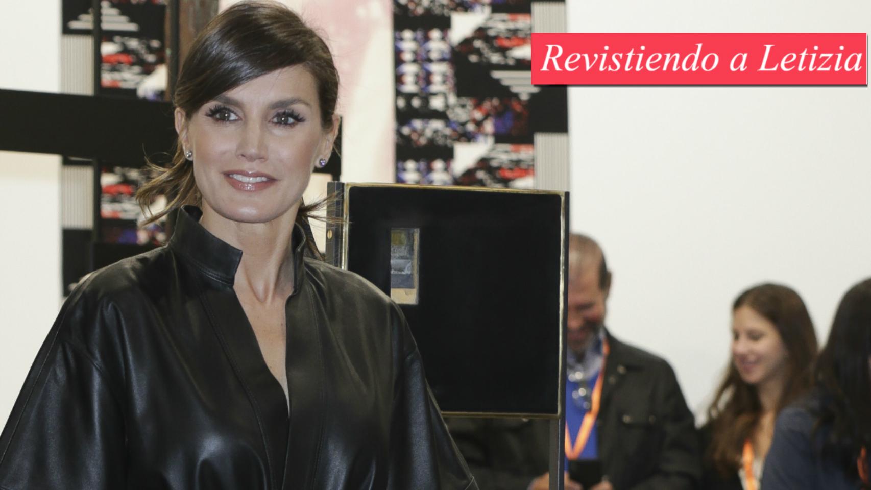 La reina Letizia durante la inauguración a ARCO.