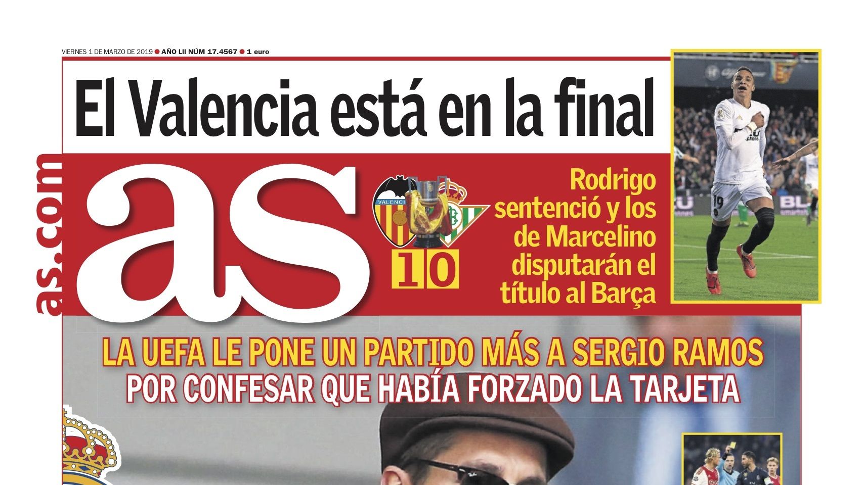 Portada Diario AS (3/01/2019)