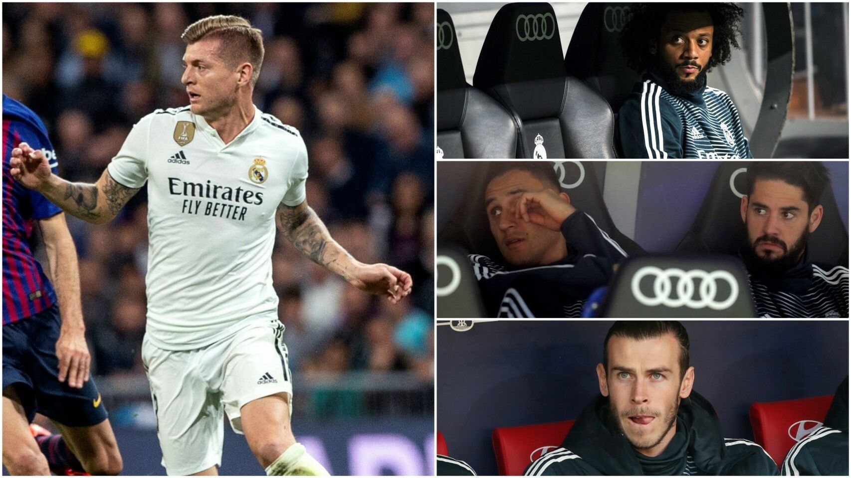 Kroos, Marcelo, Navas, Isco y Bale