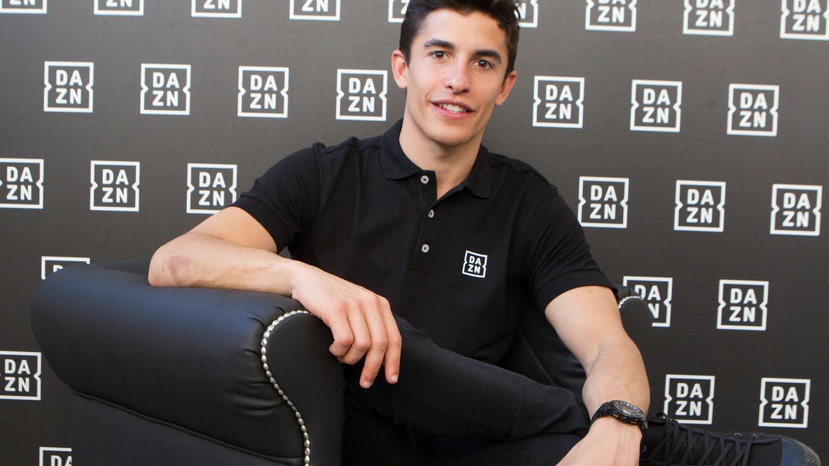 Marc Márquez, durante su entrevista con Efe
