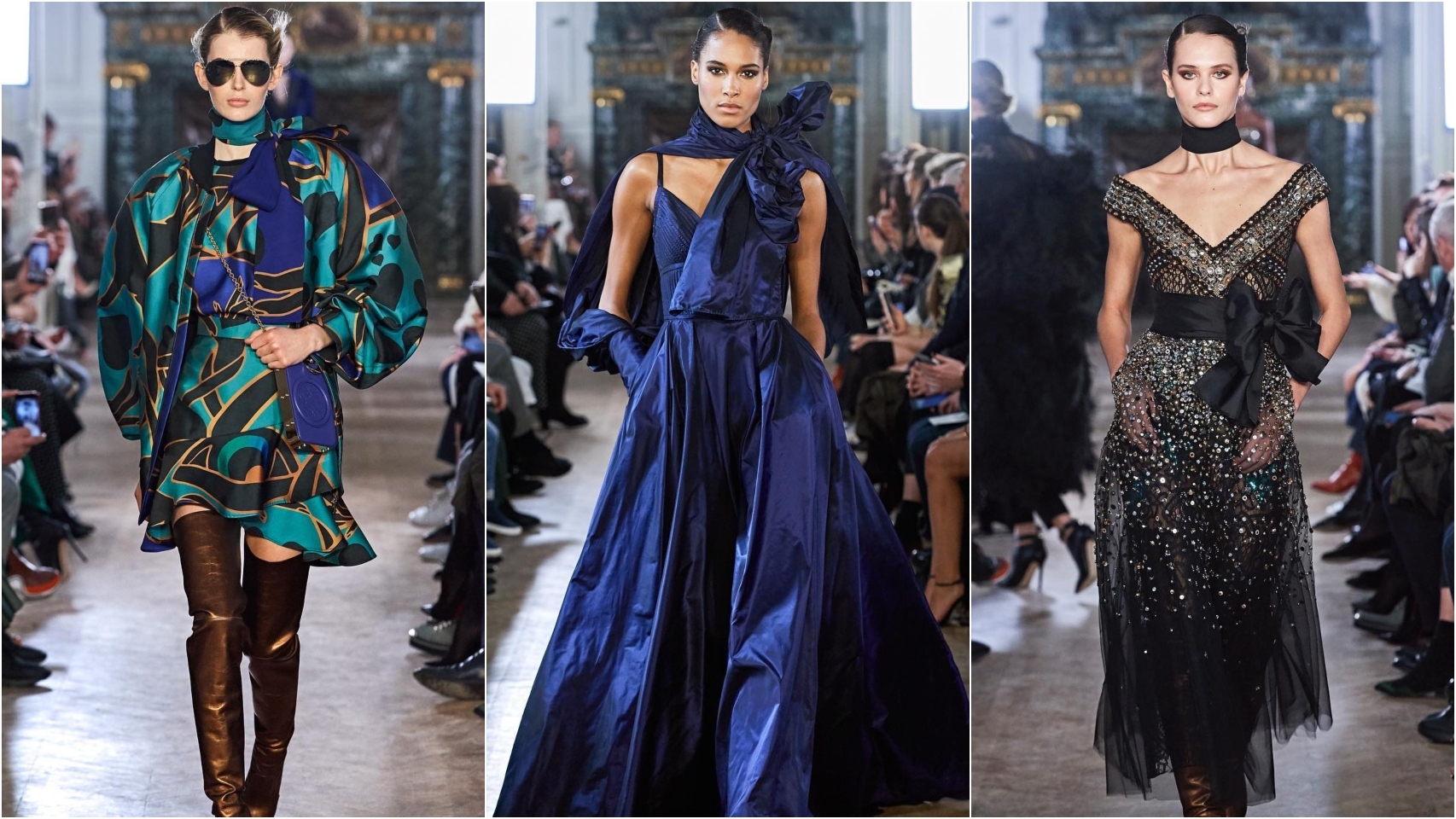 Desfile de Elie Saab en la semana de la moda de París.