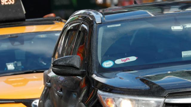 Un coche de Lyft en una imagen de archivo.