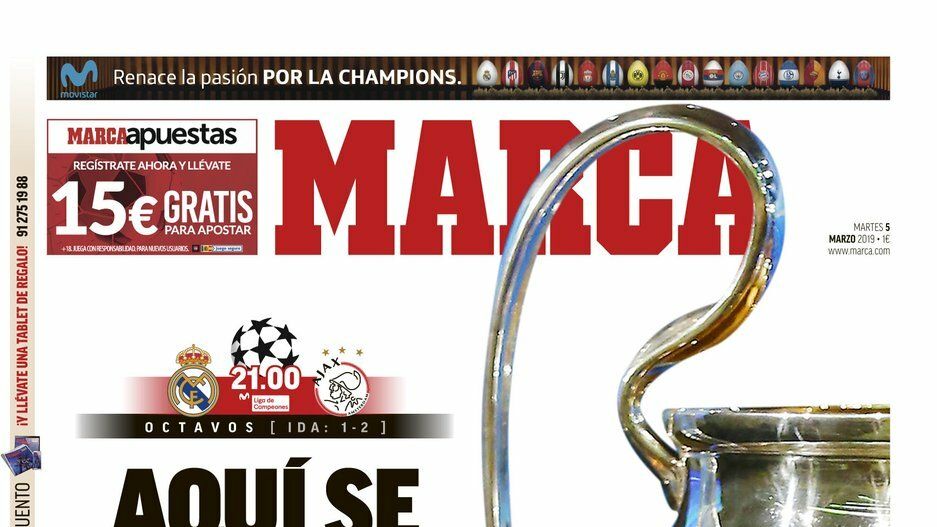 La portada del diario MARCA (05/03/2019)