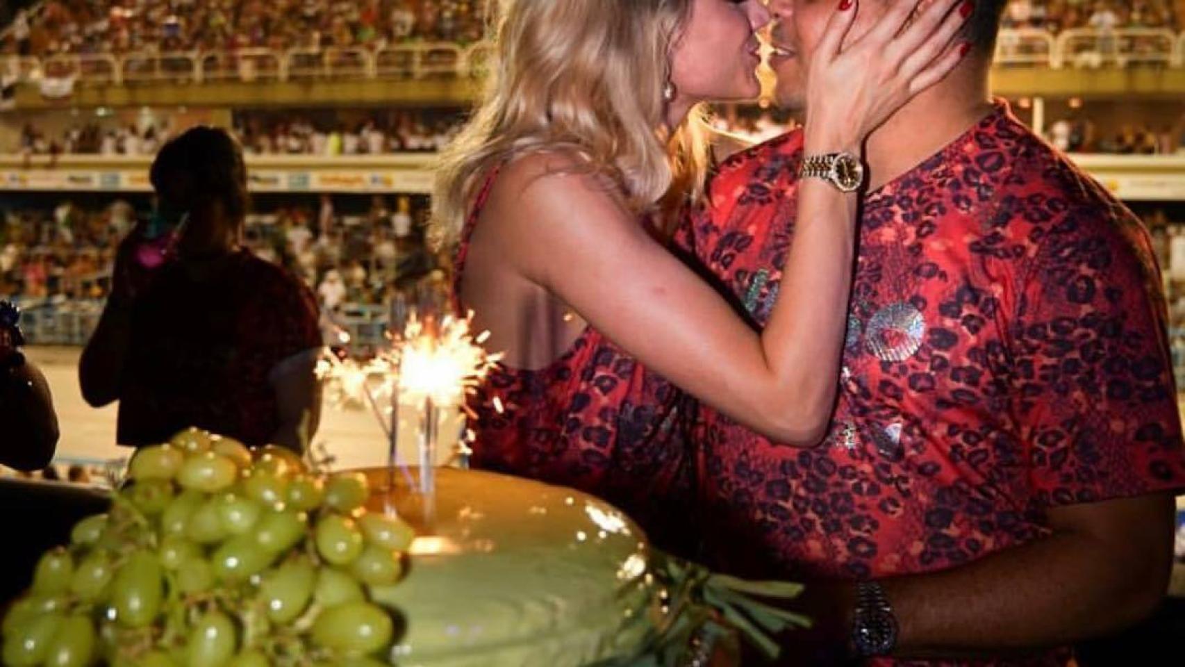 Ronaldo Nazario, en el Carnaval de Rio de Janeiro