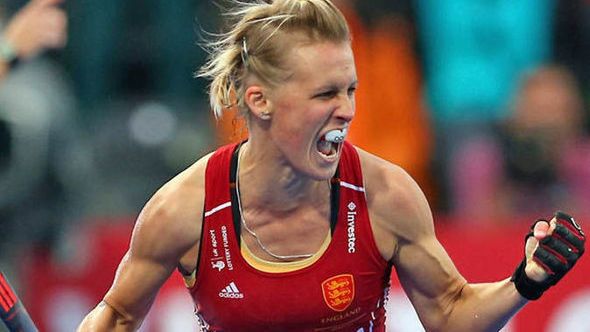 Alex Danson, durante un partido. Foto: fieldhockey.com