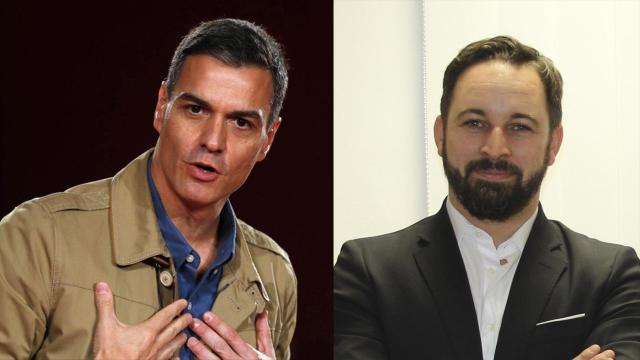 Pedro Sánchez y Santiago Abascal.