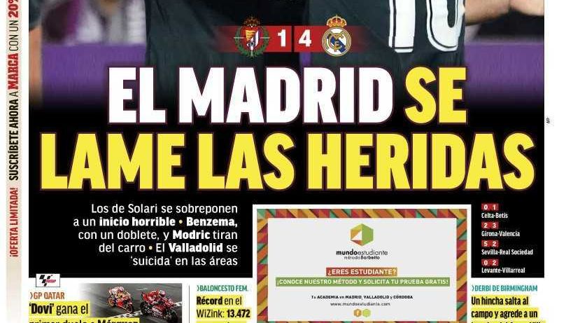 La portada del diario MARCA (11/03/2019)