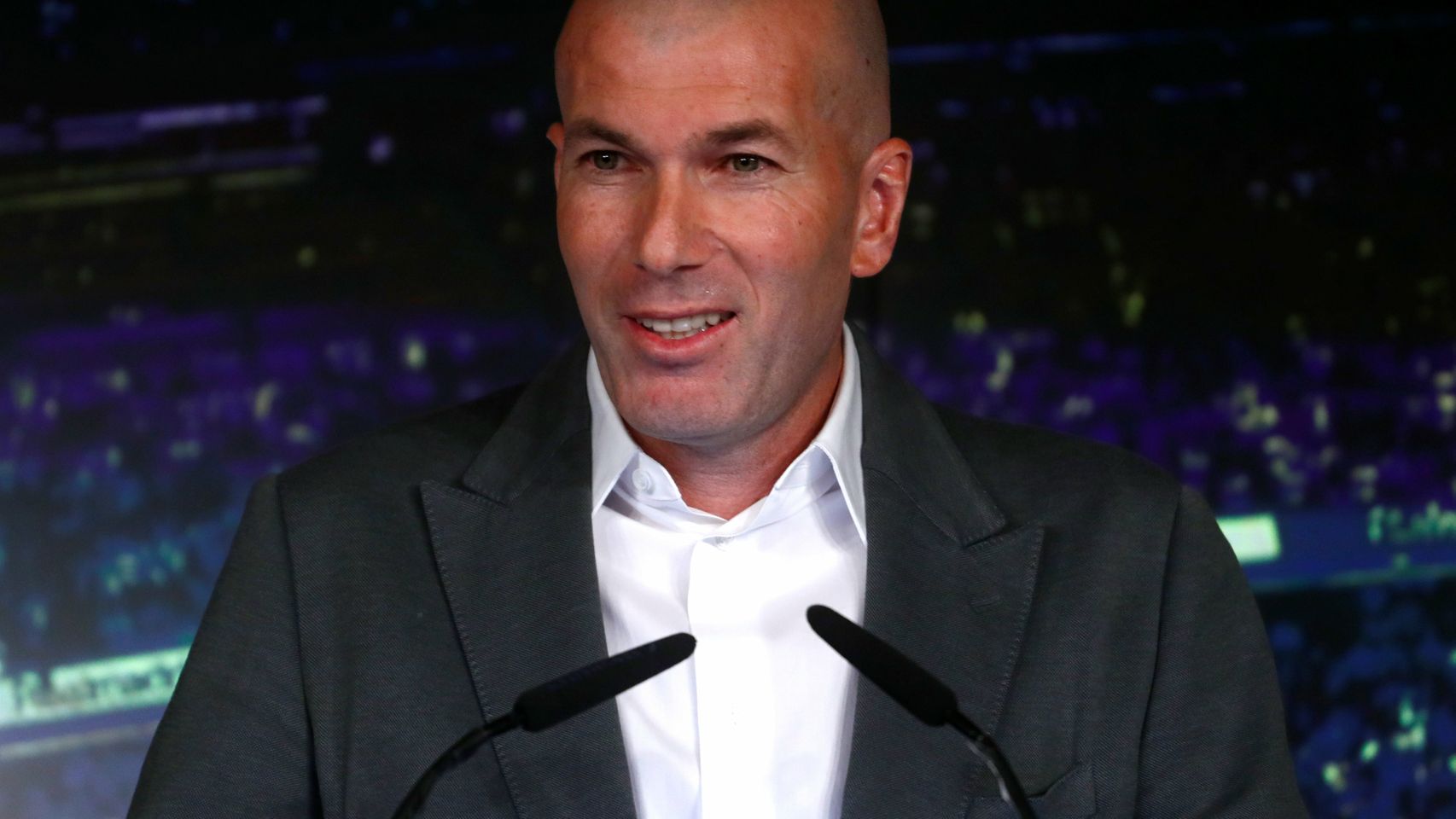 El look de Zidane en rueda de prensa