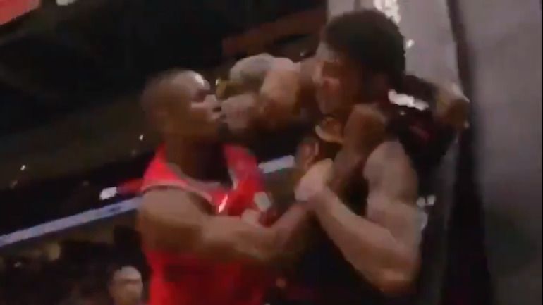 Ibaka se pelea con Marquesse Chriss