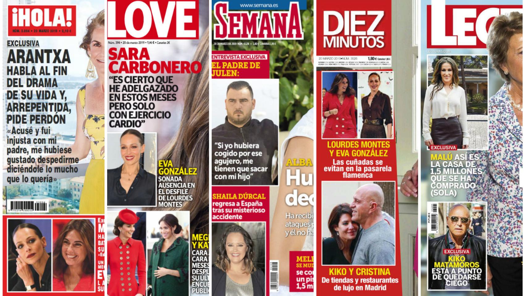 Estas son las revistas de este miércoles.