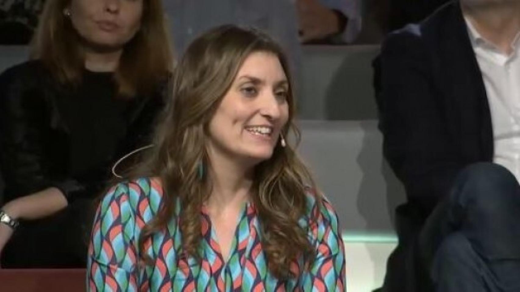 Sara Giménez durante un acto con Albert Rivera.