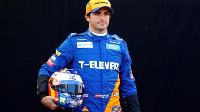 Carlos Sainz, durante la presentación de la temporada de Fórmula 1