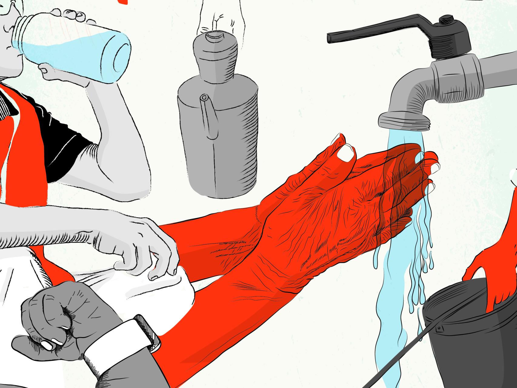 Ilustración oficial de la ONU para el Día Mundial del Agua.