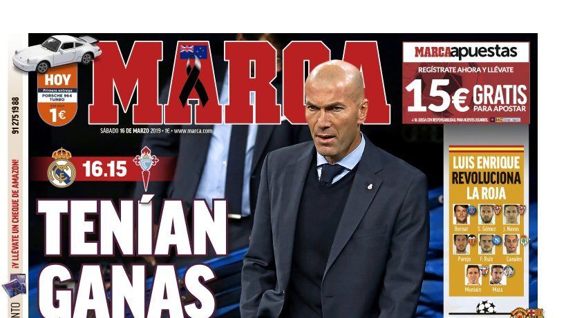 La portada del diario MARCA (16/03/2019)