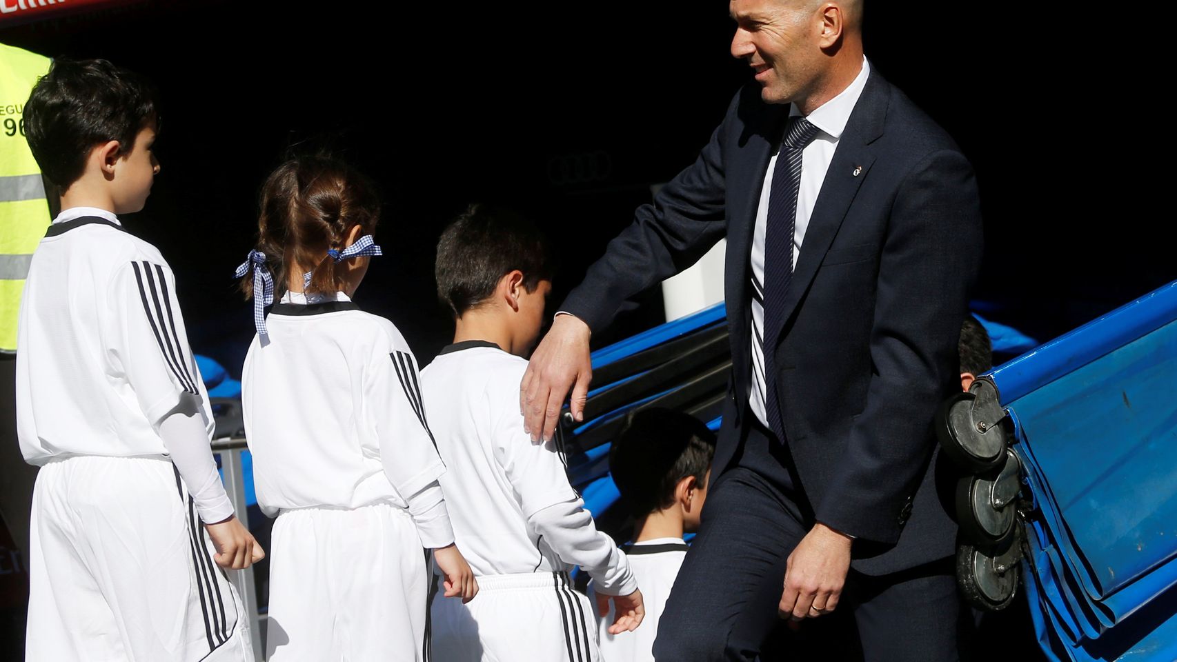 Zinedine Zidane, en el Santiago Bernabéu
