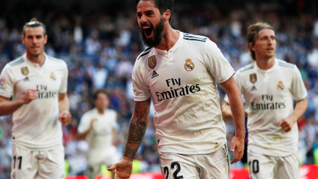 Isco celebra su gol al Celta de Vigo