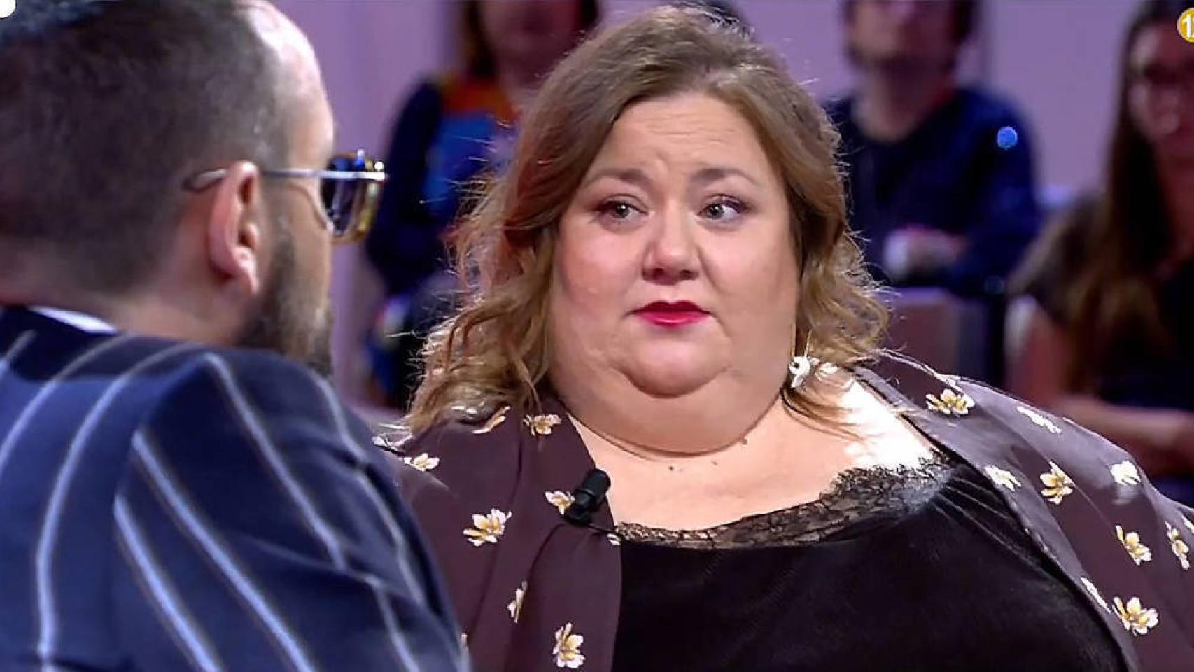 Itziar Castro, durante su entrevista con Risto Mejide en 'Chester'.