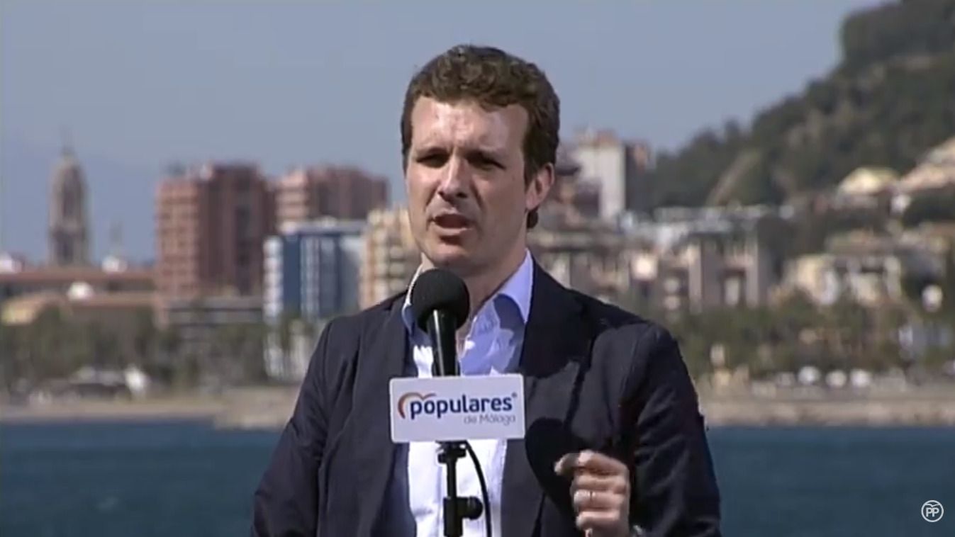 Pablo casado, presidente del PP, en Málaga.