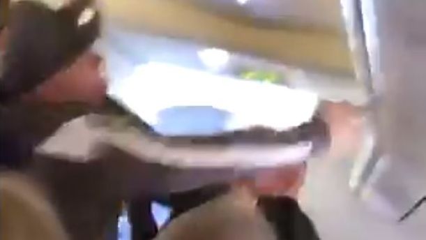 Imagen del momento de la agresión