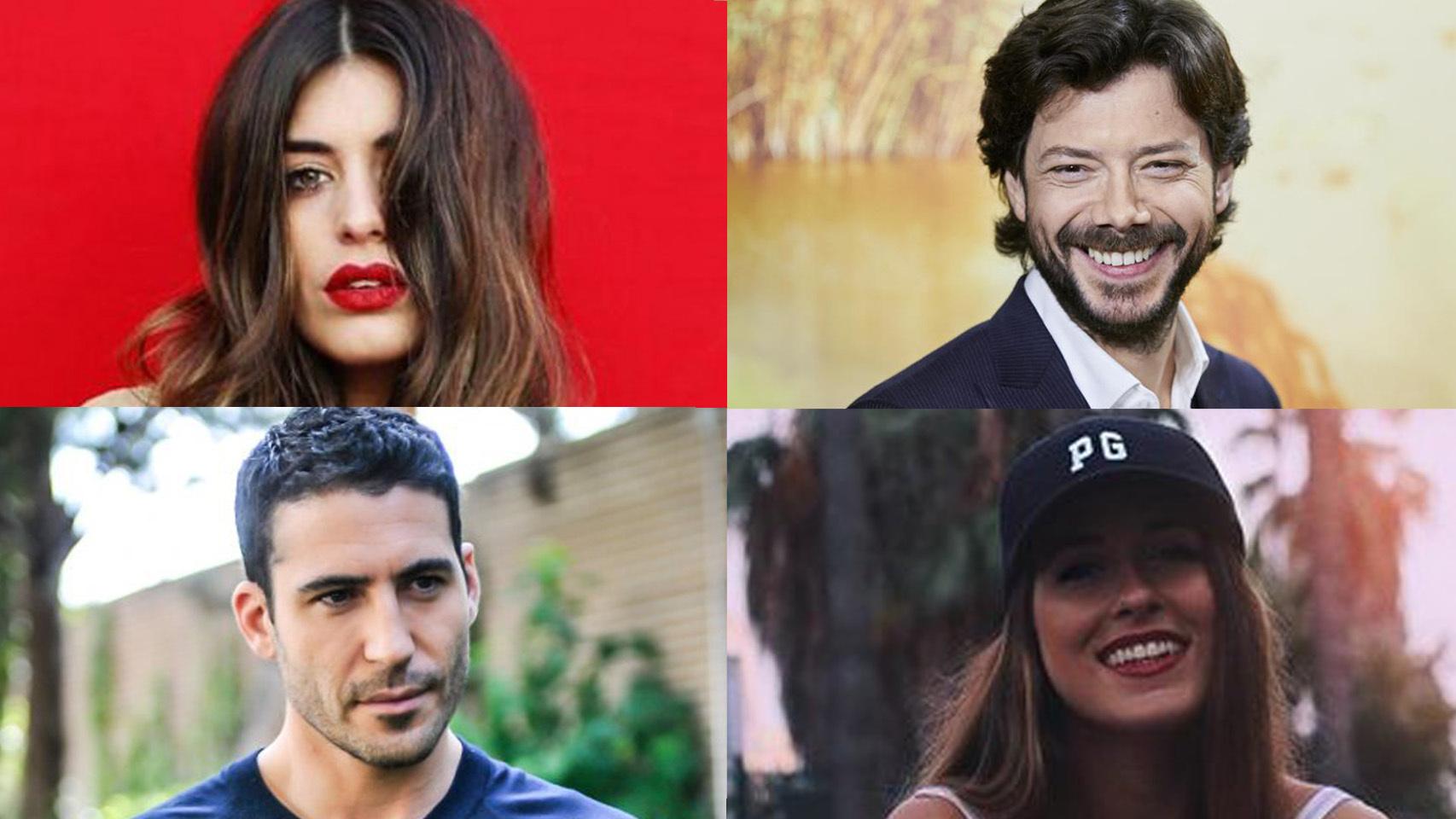 De izquierda a derecha y de arriba a abajo, Aída Domenech, Álvaro Morte, Miguel Ángel Silvestre y Paula Gonu