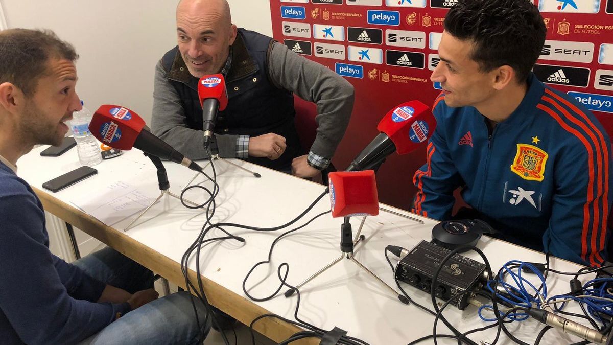 Jesús Navas, en Radio MARCA. Foto: Twitter (@RadioMARCA)