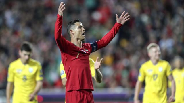 Cristiano Ronaldo en el Portugal - Ucrania