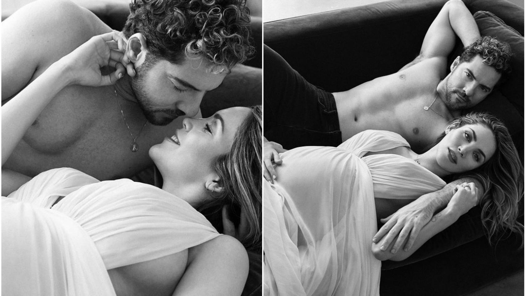 David Bisbal y Rosanna Zanett, en sus fotos más sensuales.