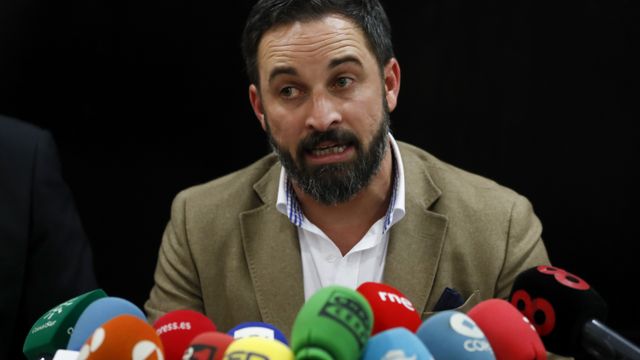 El presidente de Vox, Santiago Abascal, en una imagen de archivo.