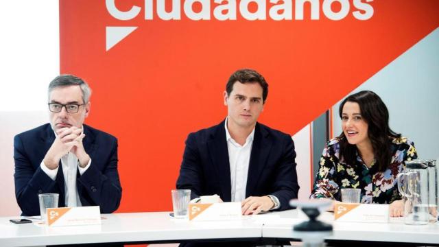 Rivera, junto a Villegas y Arrimadas, los tres rostros más importantes de Cs para la próxima campaña.