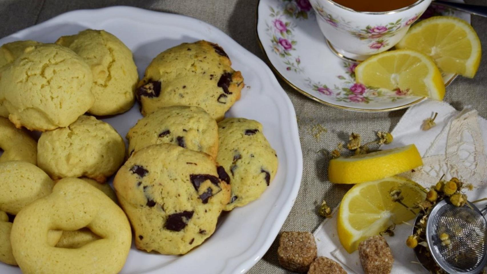 Galletas caseras de limón.