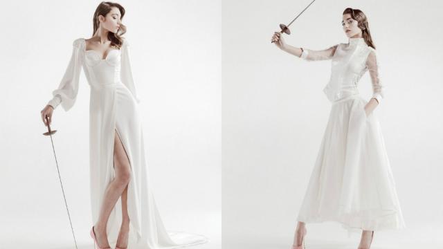 La colección de Isabel Zapardiez juega con los volúmenes y las texturas.