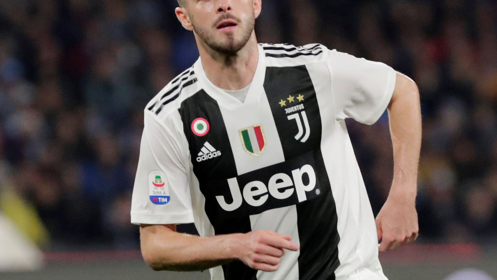 Pjanic, durante un partido de la Juventus de Turín