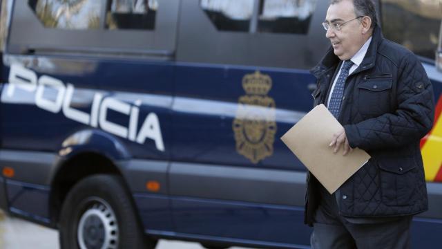 Enrique García Castaño, 'El Gordo', tras su declaración como investigado en la Audiencia Nacional.