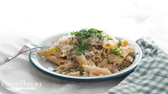 macarrones con bacon y queso 1280x720