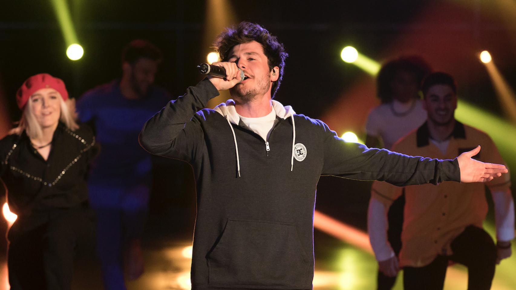 Miki, en el plató de 'Fama, ¡a bailar!'