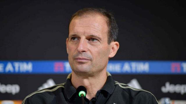 Massimiliano Allegri, entrenador de la Juventus, en rueda de prensa. Foto: Twitter (@juventusfc)