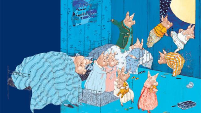 Image: Diez cerditos luneros