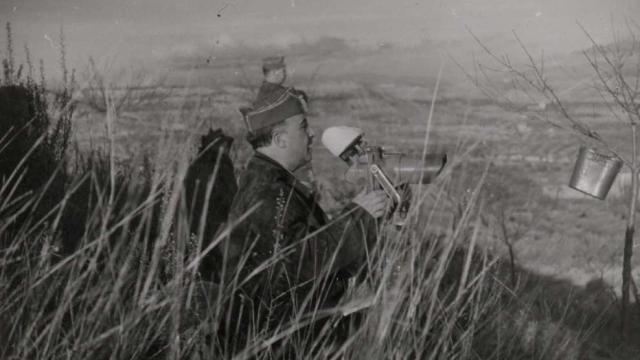 Franco en el frente de Cataluña en el invierno de 1938