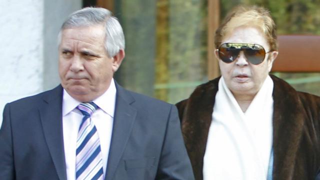 Daniel Pontes, su heredero universal, junto a Lina Morgan en imagen de archivo.