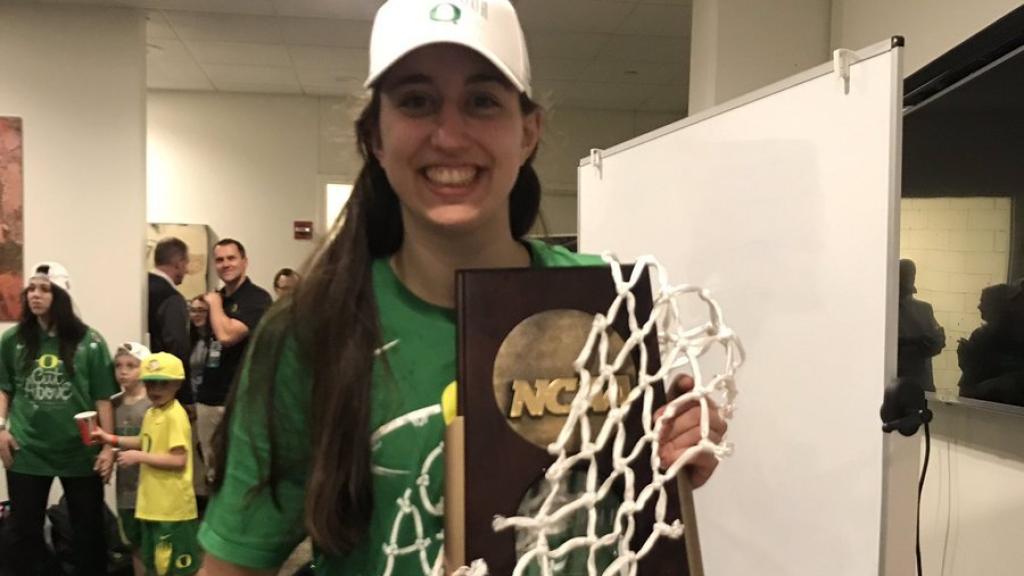 Maite Cazorla, con las Oregon Ducks. Foto: Twittr (@OregonWBB)