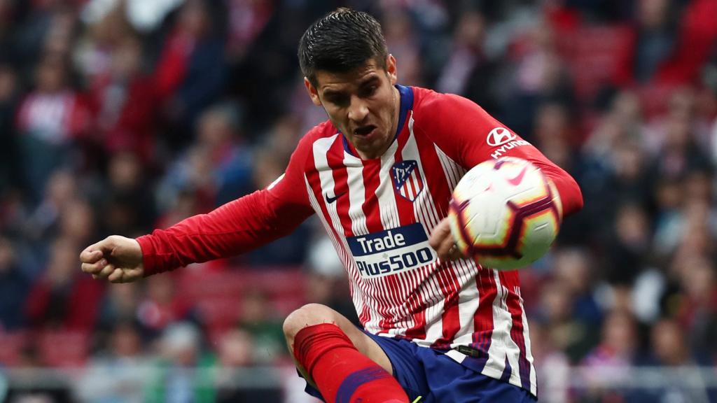 Álvaro Morata, en el Atlético de Madrid - Girona