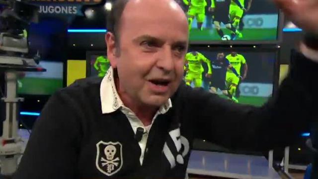 Juanma Rodríguez en El Chiringuito. Foto: Twitter (@elchiringuitotv)