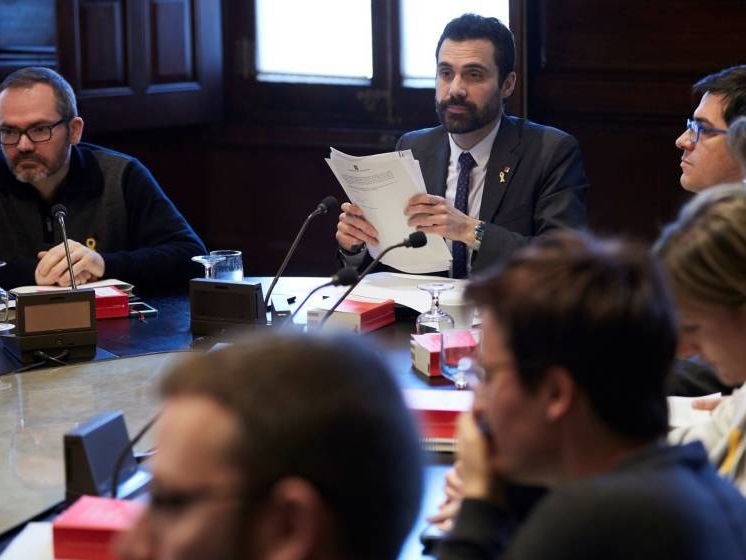 Reunión de la Mesa del Parlament./