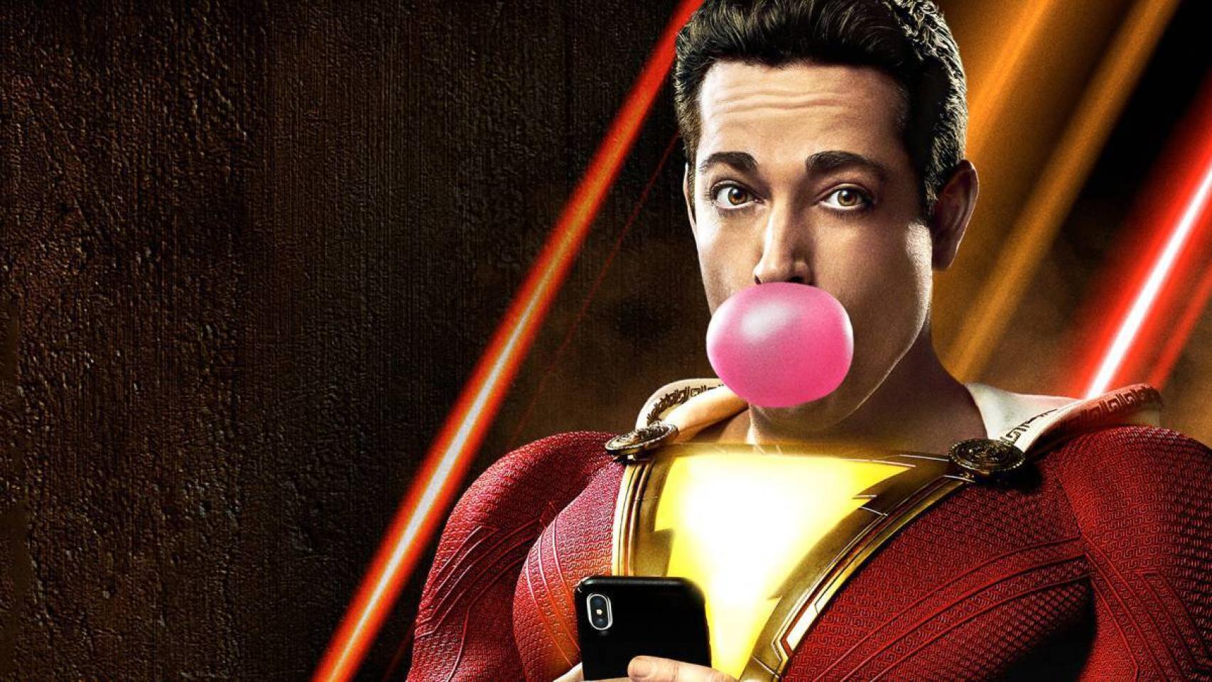 Zachary Levi como Shazam.