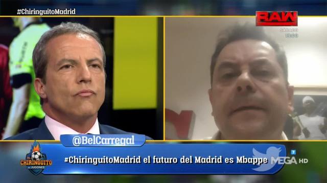 Roncero y Cristóbal Soria en El Chiringuito. Foto: Twitter (@elchiringuitotv)