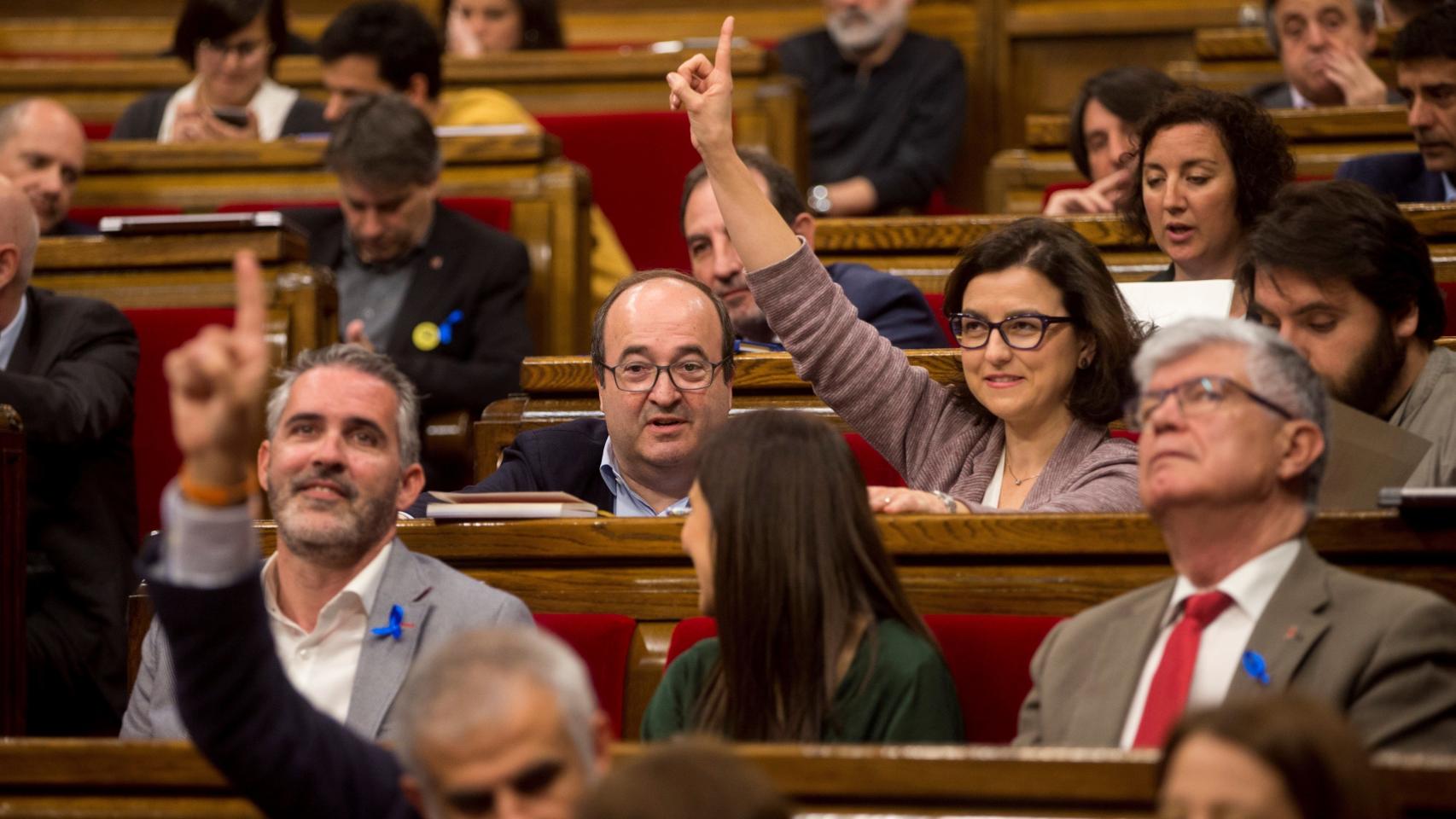 Miquel Iceta en el Parlament.
