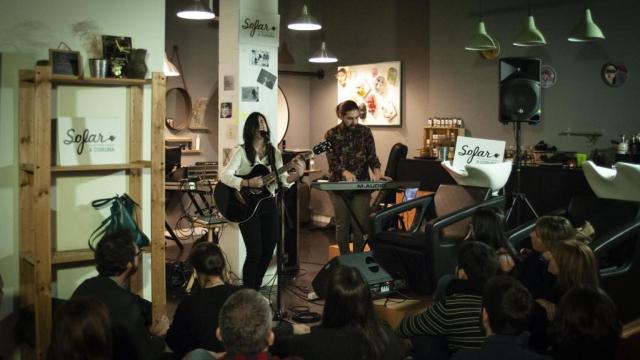 El concierto de enero, en la peluquería ‘La Tribu’ de La Falperra.