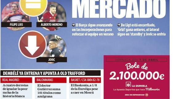 La portada del diario Mundo Deportivo (05/04/2019)